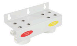 Holder Bracket (Double) — wall-mount housing for two inline pre-filters