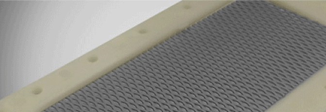 Safety platinum mesh electrode panel